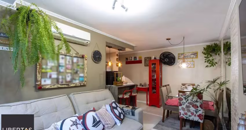 Apartamento  com  2 dormitórios, cozinha americana, banheiro social, gás central, 1 vaga