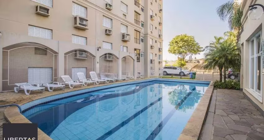 Apartamento com sacada e churrasqueira, 52m² privativos, 2 dormitórios e 1 vaga de garagem escriturada, na lindolfo henke - bairro sarandi