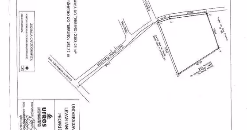 Terreno residencial com 2.383,03 m² no bairro pitinga- porto alegre