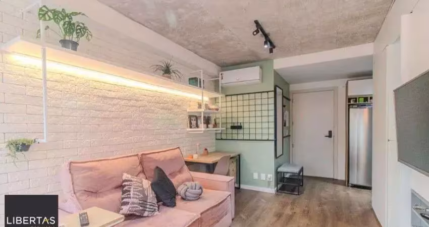 Apartamento para locação no bairro menino deus, com 47m², 1 dormitório e 1 vaga.