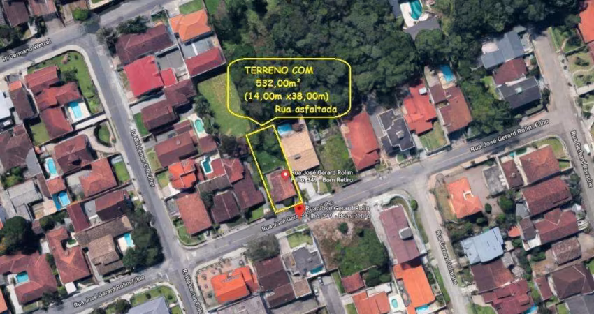 Terreno à venda, 532 m² por R$ 570.000,00 - Bom Retiro - Joinville/SC