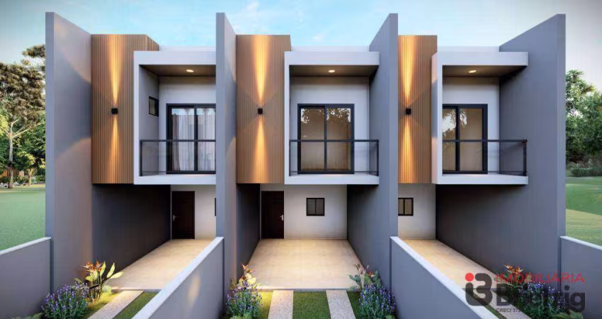 Casa com 3 dormitórios à venda, 109 m² por R$ 490.000,00 - Vila Nova - Joinville/SC