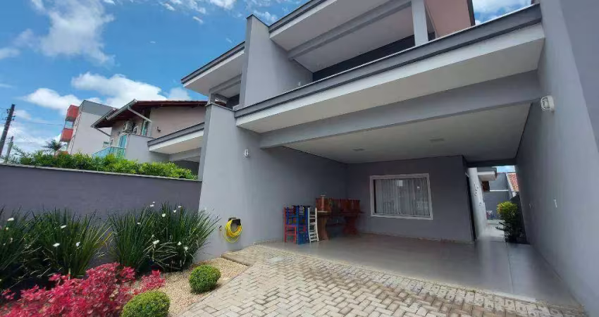 Casa com 3 dormitórios para alugar, 133 m² por r$ 3.600 + taxas/mês - aventureiro - joinville/sc