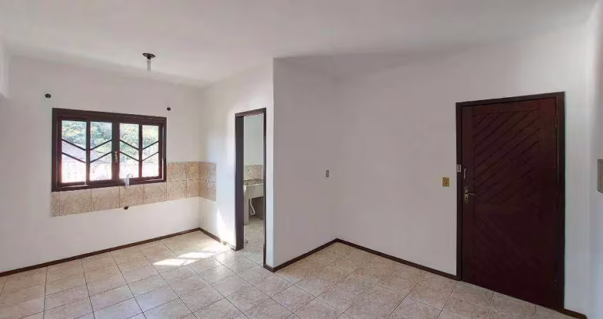 Apartamento com 1 dormitório para alugar, 38 m² por r$ 1.250 + taxas/mês - bom retiro - joinville/sc