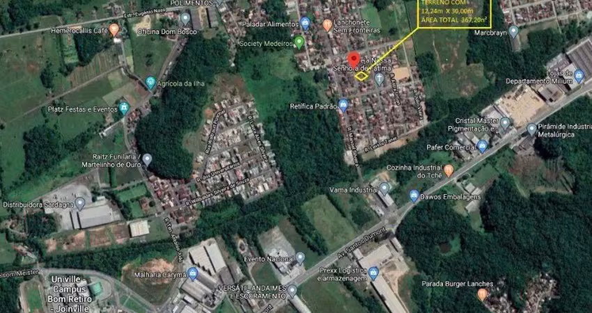 Terreno à venda, 367 m² por r$ 350.000,00 - jardim sofia - joinville/sc