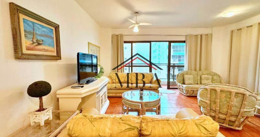 LOCAÇÃO ANUAL - Apartamento com 3 dormitórios para alugar, 121 m² por R$ 5.500/mês - Praia das Pitangueiras - Guarujá/SP