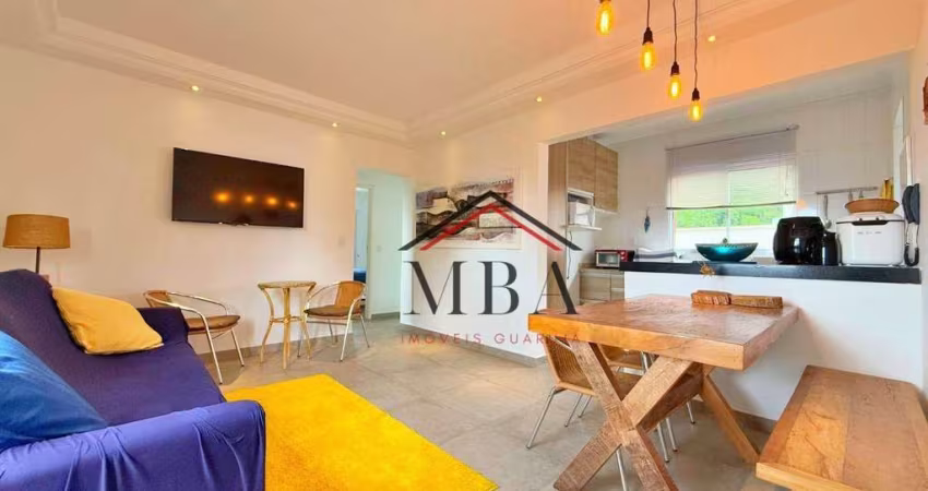Apartamento REFORMADO com 2 dormitórios à venda, 70 m² por R$ 450.000 - Praia da Enseada - Guarujá/SP