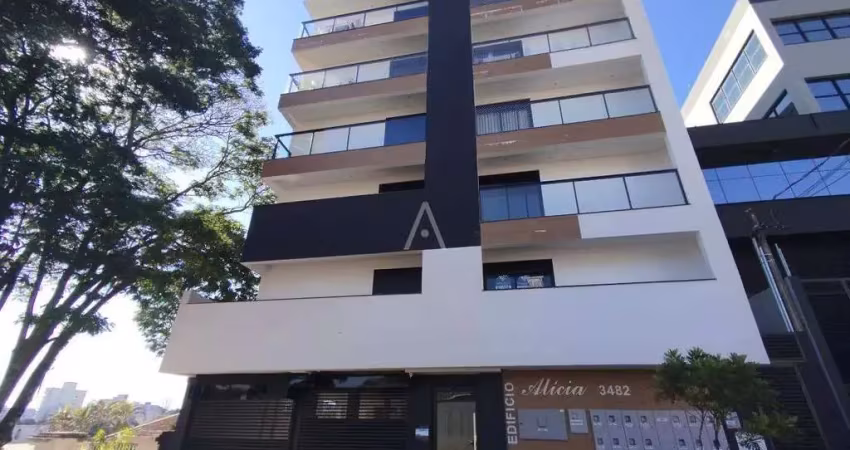 Apartamento mobiliado à venda com 1 suíte e 1 quartos, localizado no bairro cancelli, em cascavel - pr