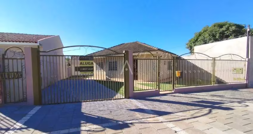 Excelente casa residencial com peça comercial para locação em cascavel - pr