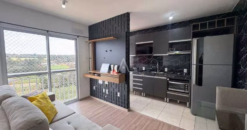 Apartamento semi mobiliado para locação no bairro florais do paraná, em cascavel.