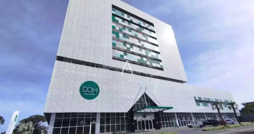 Sala comercial para locação no dom medical center em cascavel
