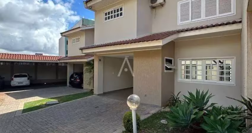 Sobrado à venda com 1 suíte e 2 quartos, em condomínio fechado, localizado no centro de cascavel - pr., por r$ 799.000,00