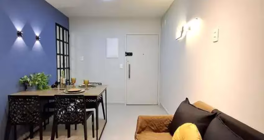 Apartamento mobiliado com 1 dormitório à venda, 32m² por r$ 335.000 - edifício m