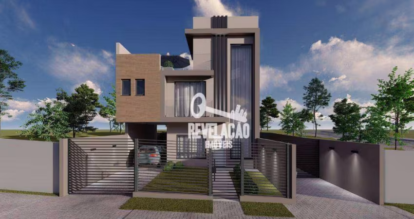 Sobrado com 3 dormitórios à venda, 126 m² por R$ 750.000,00 - Boqueirão - Curitiba/PR