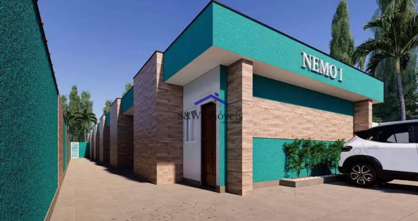 Casa de condomínio com 2 quartos, cibratel ii, itanhaém - r$ 250 mil, cod: 219