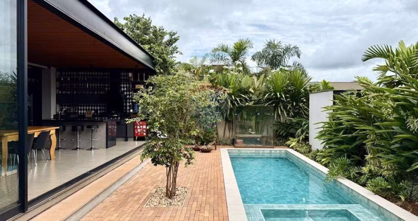 Casa 3 quartos, sendo 3 suítes, piscina aquecida, varanda gourmet Alphaville 1 - Ribeirão Preto/SP