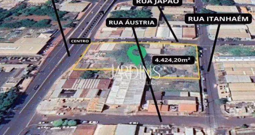Terreno à venda vila carvalho, av. brasil 4.424,20m² | ribeirão preto/sp