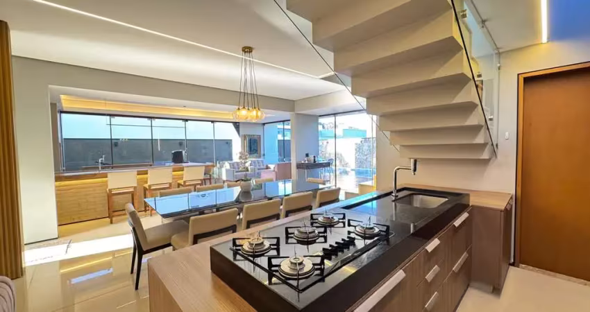 Royal forest – r$ 2.900.000 – casa à venda, 4 suítes, 244,31m², 4 vagas, condomínio fechado, londri