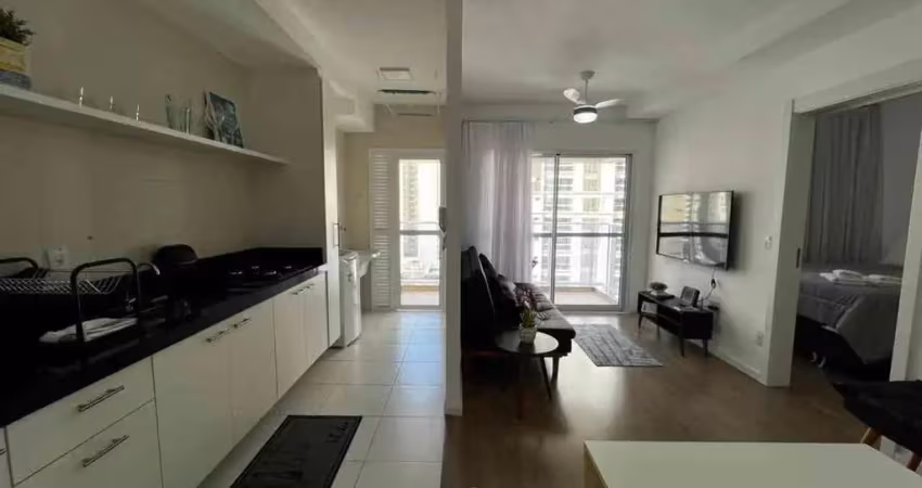 Jh palhano | apartamento para locação mobiliado com 1 suíte, 48m², 1 vaga por r$ 3.500,00 – gleba p