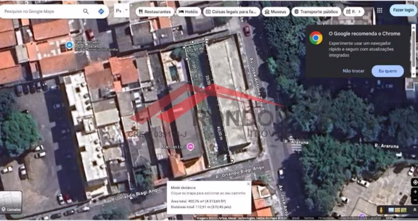 Terreno 400 m² próximo ao Hospital Bom Clima 8,00 x 50,00