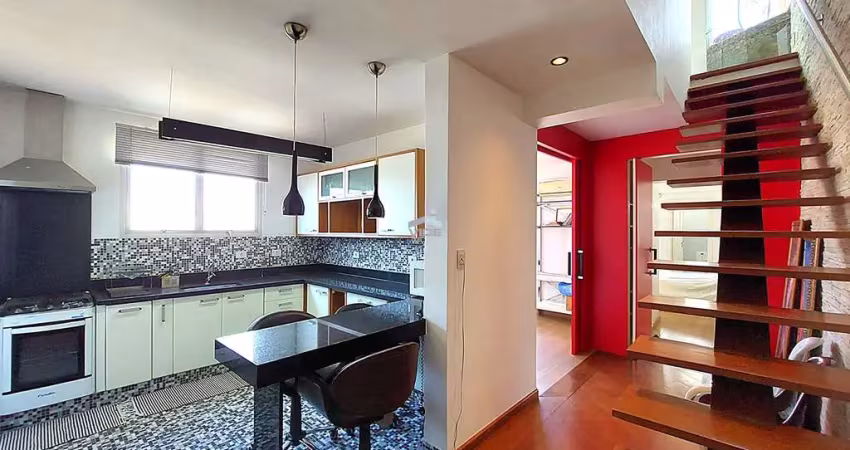 Apartamento -  cobertura à venda no cambuí: 2 quartos, 1 suíte, 2 salas, 1 vaga de garagem, 98,11 m² - prédio totalmente repaginado!