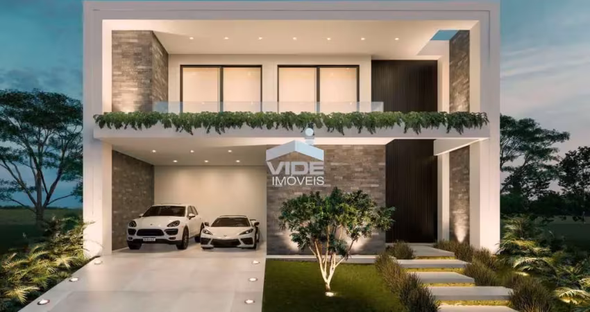 Casa em condomínio à venda em paulínia-sp, bairro parque brasil 500  5 quartos, 5 suítes, 3 salas  269 m²  4 vagas