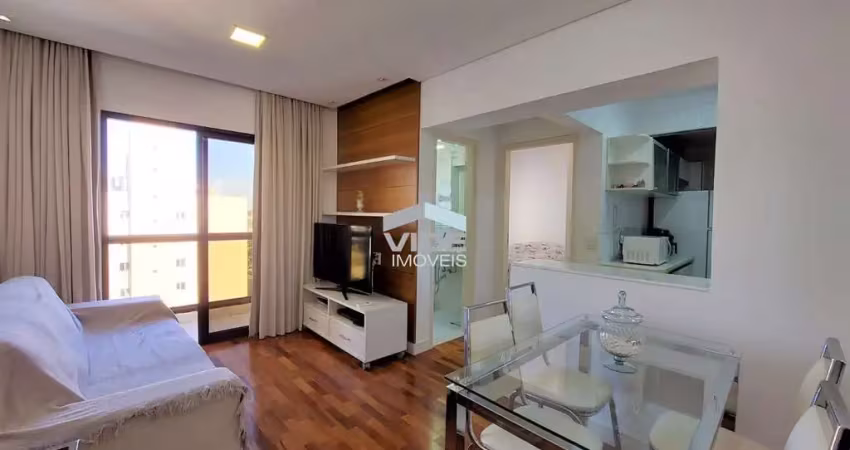 Apartamento à venda em campinas-sp, ponte preta: 1 quarto, 2 salas, 1 banheiro, 1 vaga, 45m².