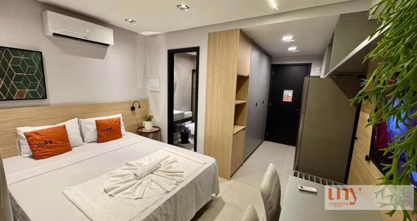 Unidade no Way Bossa - Flat mobiliado com varanda no Jardim Oceania a 50 metros da praia