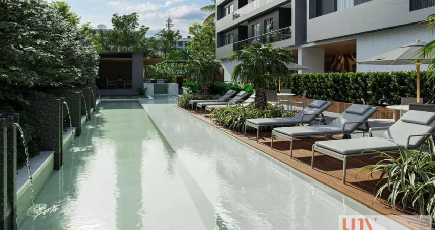 Apartamento em construção com 65 m² e área de lazer no bairro do Altiplano