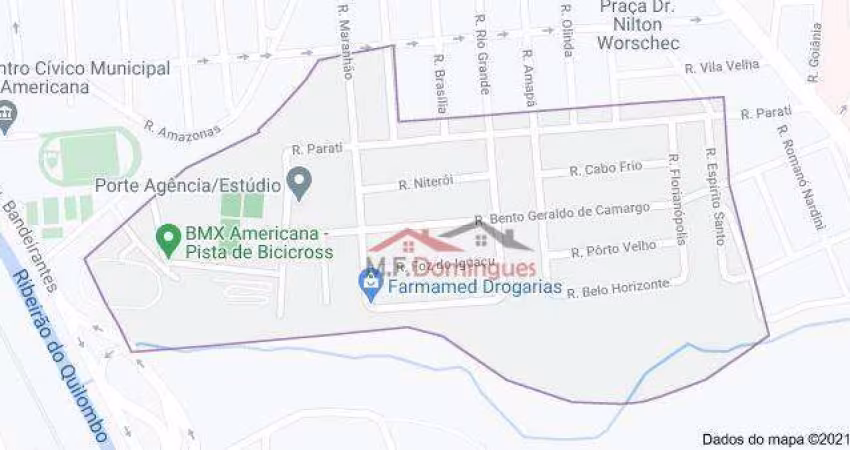Terreno à venda, 334 m² por R$ 410.000,00 - Werner Plaas - Americana/SP