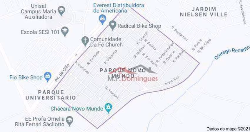 Terreno à venda, 420 m² por R$ 395.000,00 - Parque Novo Mundo - Americana/SP