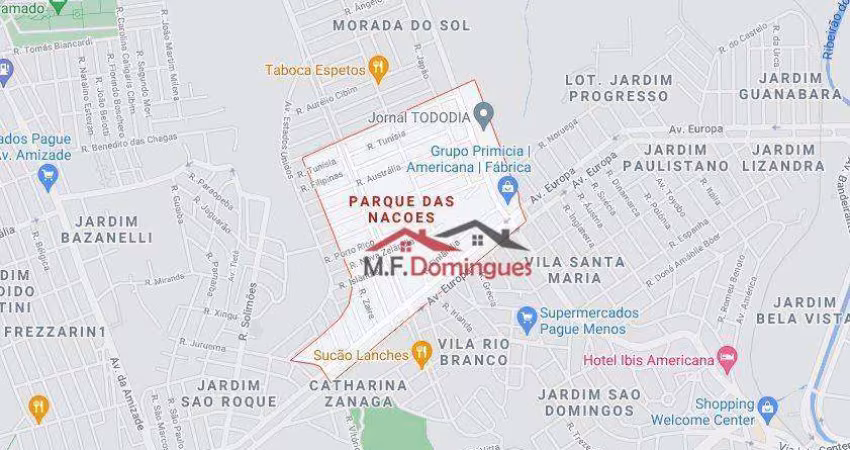 Terreno à venda, 300 m² por R$ 320.000,00 - Parque das Nações - Americana/SP