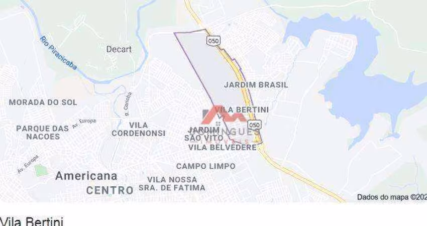 Terreno à venda, 11440 m² por R$ 8.170.000,00 - Vila Bertini - Americana/SP