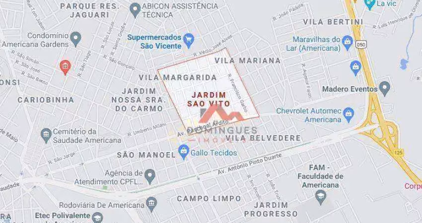 Terreno à venda, 370 m² por r$ 350.000,00 - jardim são vito - americana/sp