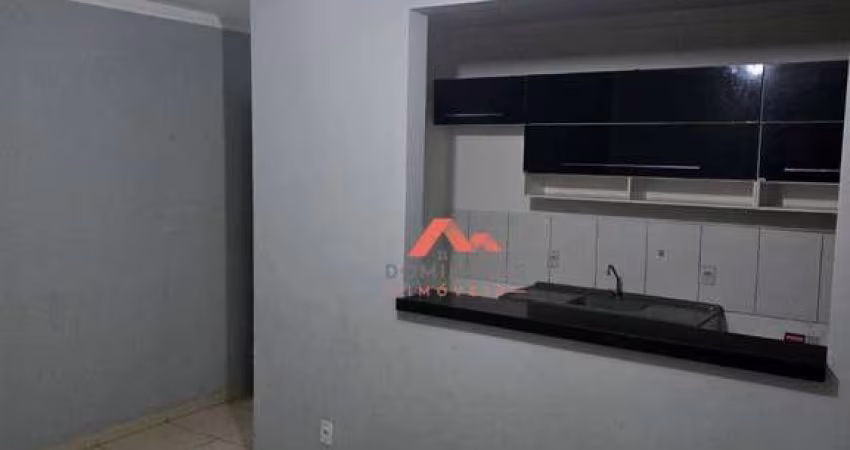 Apartamento com 2 dormitórios para alugar, 55 m² por R$ 1.384,00/mês - Chácara Letônia - Americana/SP