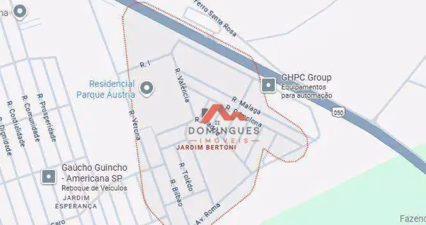 Terreno à venda, 150 m² por r$ 130.000,00 - jardim bertoni - americana/sp