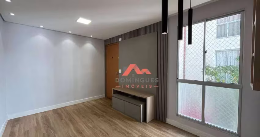 Apartamento com 2 dormitórios à venda, 50 m² por r$ 265.000 - jardim terramérica i - americana/sp