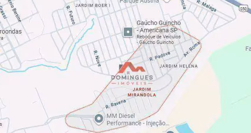 Terreno à venda, 162 m² por r$ 160.000 - jardim mirandola - americana/sp