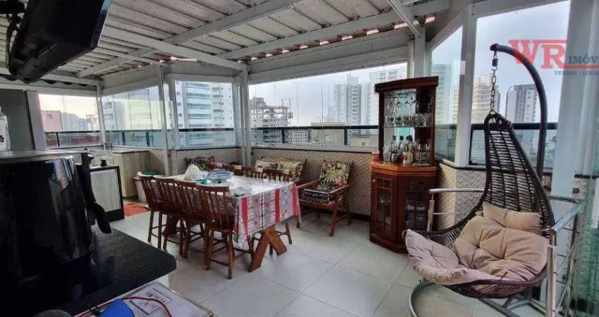 Cobertura com 3 dormitórios à venda, 115 m² por r$ 580.000,00 - vila caiçara - praia grande/sp