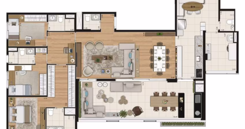 Apartamento com 3 quartos à venda na Rua das Margaridas, --, Jardim das Acacias, São Paulo