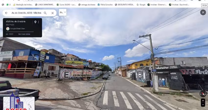 Oportunidade para construtor ou investidor!! excelente terreno de esquina com 818 metros, sendo 25 x 32,70 à venda na avenida oratório
