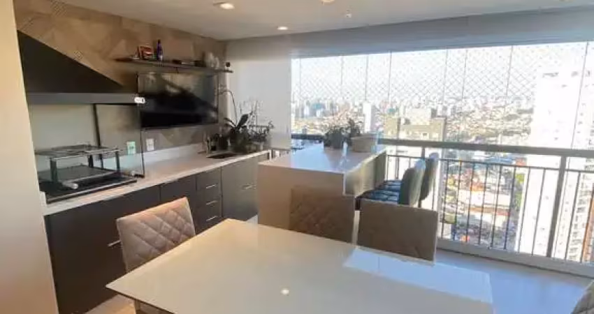 Excelente apartamento andar alto com 85 m²/2 dormitórios/2 vagas/varanda gourmet à venda no condomínio magnifico moóca