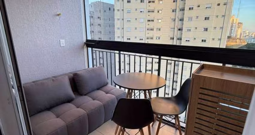LINDO STUDIO MOBILIADO COM 28 M²/VARANDA PARA ALUGAR NA VILA MARIANA