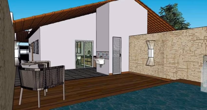 Casa para Venda em Itanhaém, Jardim Grandesp, 2 dormitórios, 1 suíte, 1 banheiro, 2 vagas