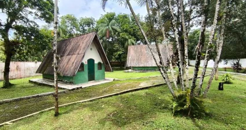 Chácara com 8 quartos, piscina, árvores frutíferas e área gourmet com churrasqueira em Itanhaém.