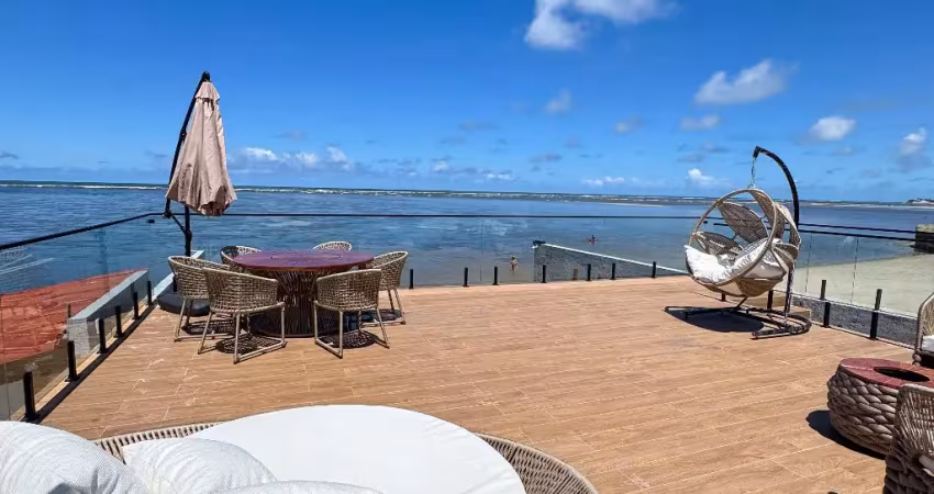 Linda casa - imóvel de luxo à beira-mar, pé na areia, barra nova
