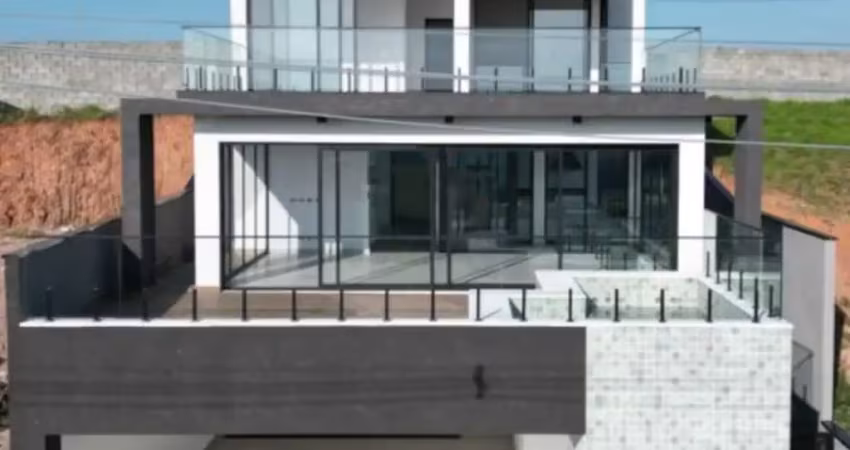 Casa de condomínio em atibaia 347m2 3 suítes 4 vagas com piscina