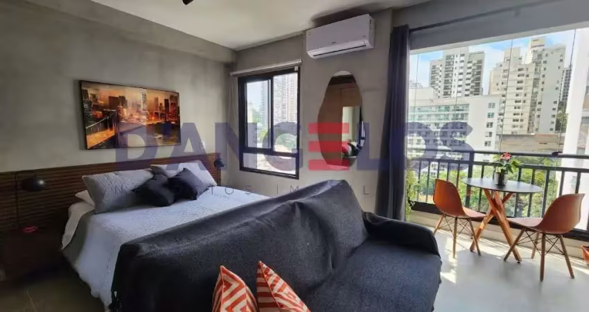 Aluguel de apartamento mobiliado em pinheiros, são paulo: 1 quarto, 1 sala, 1 banheiro, 30 m² de área.