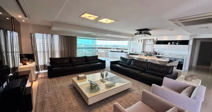 Edf. luiz numeriano - apartamento na praça de casaforte com 4 quartos sendo 4 suítes com 266m², 4 vagas de garagem e lazer completo por r$ 4.200.000,00.