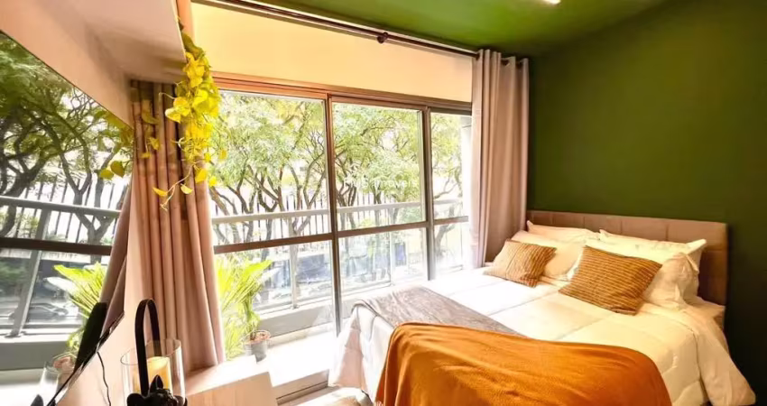 Apartamento para locação na consolação, são paulo-sp: 1 quarto, 1 banheiro, 22m² de área.
